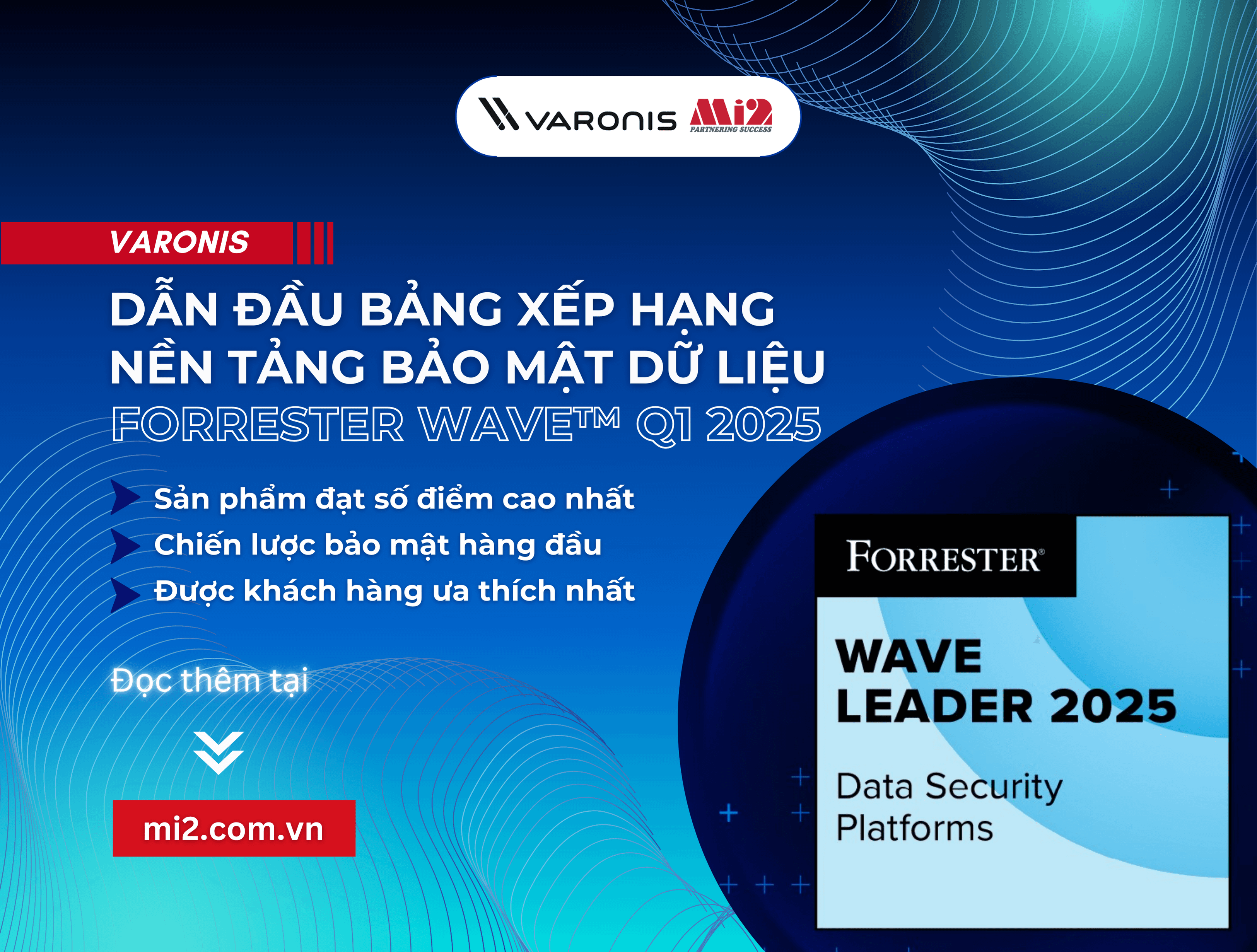 Varonis: Dẫn đầu bảng xếp hạng nền tảng bảo mật dữ liệu Forrester Wave™ Q1 2025